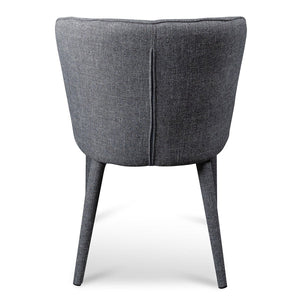 Dark Grey Fabric Dining Chair