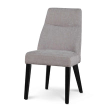 Load image into Gallery viewer, Oyster Beige Fabric Dining Chair with Black Legs