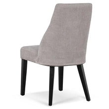 Load image into Gallery viewer, Oyster Beige Fabric Dining Chair with Black Legs