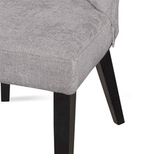 Load image into Gallery viewer, Oyster Beige Fabric Dining Chair with Black Legs