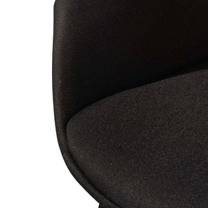 Black Fabric Dining Chair (Set of 2)