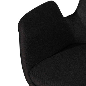 Black Fabric Dining Chair (Set of 2)