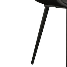 Load image into Gallery viewer, Black Fabric Dining Chair (Set of 2)