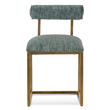 Load image into Gallery viewer, Emerald Green Dining Chair with Brushed Gold Base