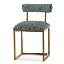 Load image into Gallery viewer, Emerald Green Dining Chair with Brushed Gold Base