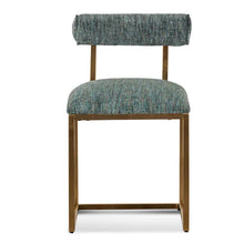 Load image into Gallery viewer, Emerald Green Dining Chair with Brushed Gold Base