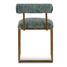 Load image into Gallery viewer, Emerald Green Dining Chair with Brushed Gold Base