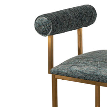 Load image into Gallery viewer, Emerald Green Dining Chair with Brushed Gold Base
