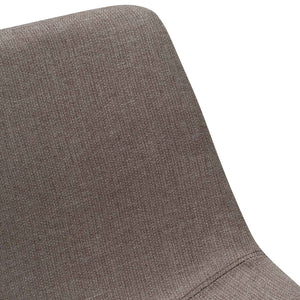 Brown Grey Fabric Dining Chair (Set of 2)