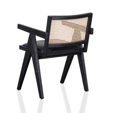 Load image into Gallery viewer, Black Rattan Dining Chair