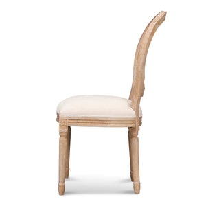 Light Beige Elm Dining Chair