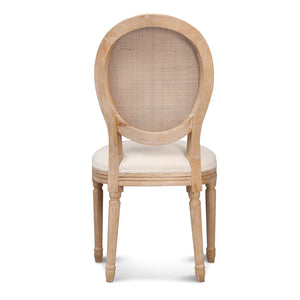 Light Beige Elm Dining Chair