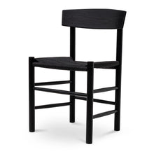 Load image into Gallery viewer, Full Black Rattan Dining Chair