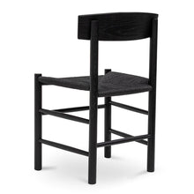 Load image into Gallery viewer, Full Black Rattan Dining Chair