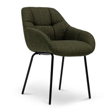 Load image into Gallery viewer, Pine Green Fabric Dining Chair (Set of 2)