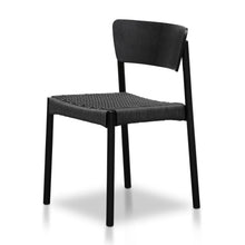 Load image into Gallery viewer, Black Rope Seat Dining Chair