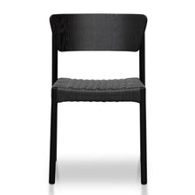Load image into Gallery viewer, Black Rope Seat Dining Chair