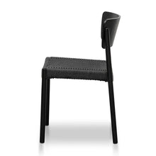 Load image into Gallery viewer, Black Rope Seat Dining Chair