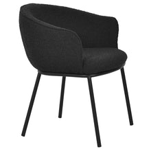 Load image into Gallery viewer, Black Boucle Dining Chair