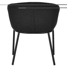 Load image into Gallery viewer, Black Boucle Dining Chair