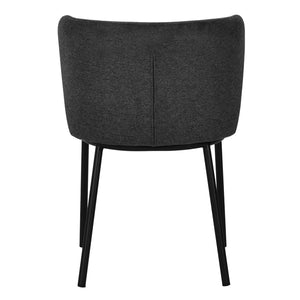 Charcoal Grey Fabric Dining Chair (Set of 2)