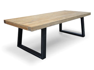 2.4m Reclaimed Elm Wood Dining Table