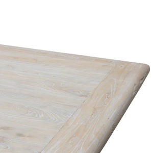 2.4m Rustic White Washed Dining Table