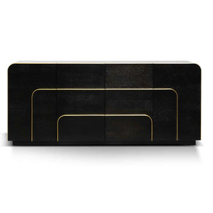 Textured Espresso Black Buffet Unit