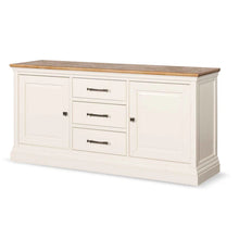 Load image into Gallery viewer, White Sideboard Unit with Natural Top