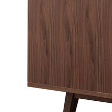 Load image into Gallery viewer, Walnut Sideboard Unit with Black Doors