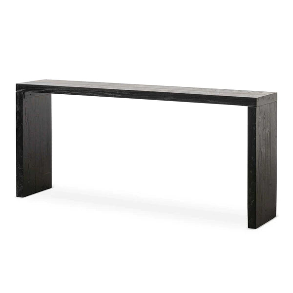Black Reclaimed Timber Console Table