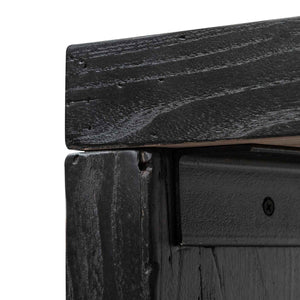 Black Reclaimed Timber Console Table