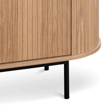 Load image into Gallery viewer, Natural Oak Sideboard with Black Metal Legs