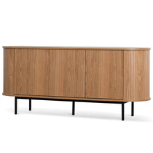 Load image into Gallery viewer, Natural Oak Sideboard with Black Metal Legs