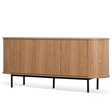 Load image into Gallery viewer, Natural Oak Sideboard with Black Metal Legs