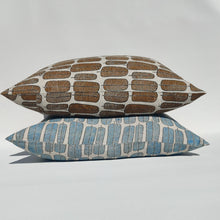 Load image into Gallery viewer, Arendal est. 2020 - Ochre Finch Feather French Linen Cushion