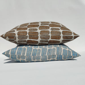 Arendal est. 2020 - Ochre Finch Feather French Linen Cushion