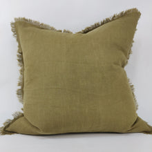 Load image into Gallery viewer, Arendal est. 2020 - Olive Green French Linen Cushion