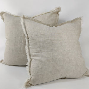 Arendal est. 2020 - Natural Fringed French Linen Cushion