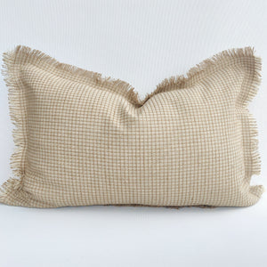 Arendal est. 2020 - Exotic Waffle Rustic Jute Linen Cushion