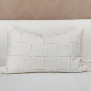 Arendal est. 2020 - Intertwined White French Linen Cushion