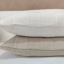 Load image into Gallery viewer, Arendal est. 2020 - Intertwined White French Linen Cushion