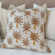 Load image into Gallery viewer, Arendal est. 2020 - Palm Tree French Linen Cushion