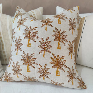 Arendal est. 2020 - Palm Tree French Linen Cushion