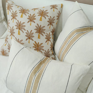 Arendal est. 2020 - Palm Tree French Linen Cushion