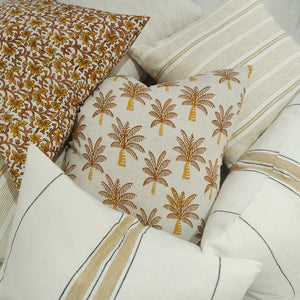 Arendal est. 2020 - Palm Tree French Linen Cushion