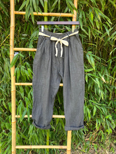 Grey Chia Linen Pants