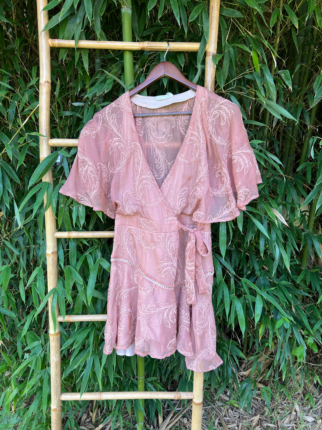 Dusty Pink Aspen Wrap Dress