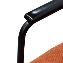 Load image into Gallery viewer, Burnt Orange Fabric Armchair with Black Legs