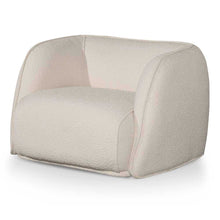 Load image into Gallery viewer, Ivory Fabric Armchair